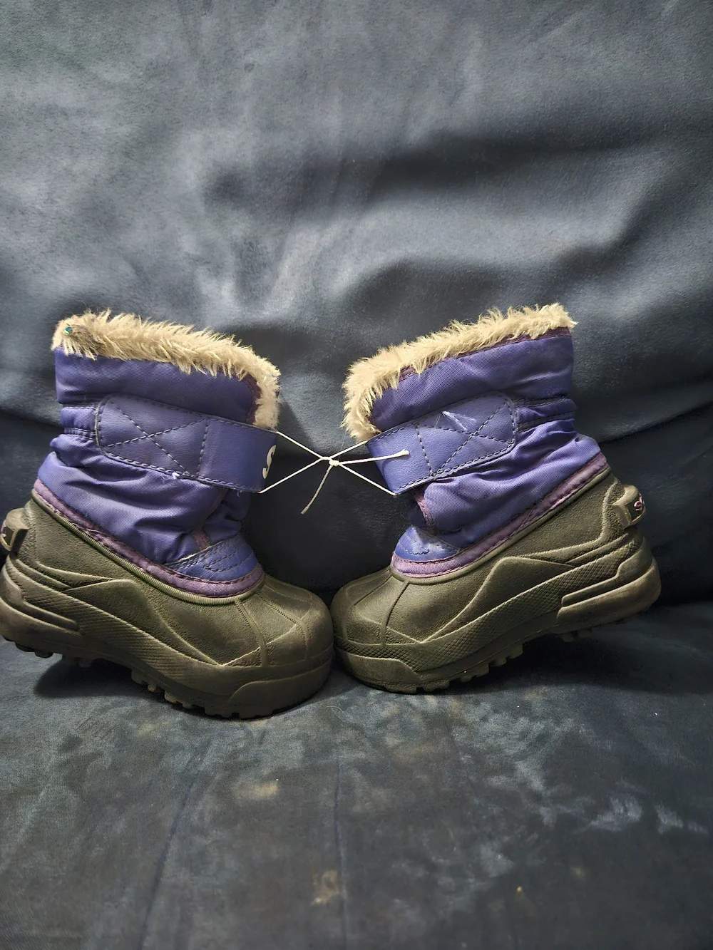 Sorel Kids Purple Winter Boots with Faux Fur